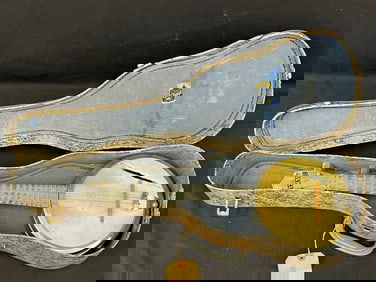 Dixie Steel Banjo (Needs Repair), Case Included