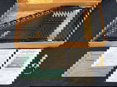 Oscar Schmidt Vtg Autoharp w/ Manual + Papers