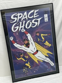 Steve Rude 1987 SpaceGhost Poster, Framed 23.5'' x 33''