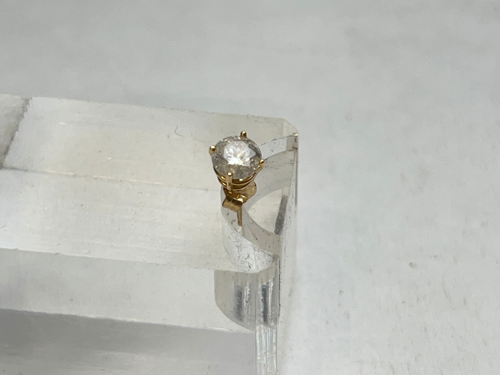 Single 14K Gold .50ct Diamond Stud Earring - From San Francisco Bay Area Wholesale Jeweler (1 of 5)