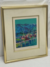 LeRoy Neiman Signed #d Serigraph ''Santa Anita'' w/ COA - Signed #d Limited Ed Original Serigraph -