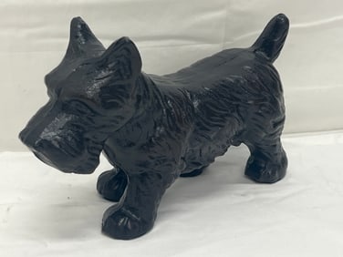 Cast Iron Scotty Dog Door Stop 8.5'' x 5.5''