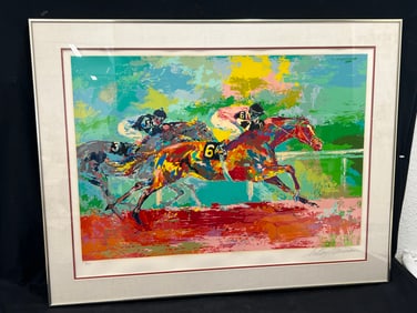 LeRoy Neiman Signed 'Race of the Year' Serigraph, COA - LeRoy Neiman (1921-2012) Original Hand