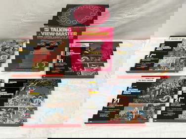 1969 Talking View Master, (4)Reels Disney + More - All Original Boxes - Disneyland The Magic