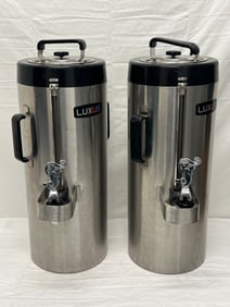 (2)Luxus Stainless Hot / Cold Dispensers Thermoproved - 22''T