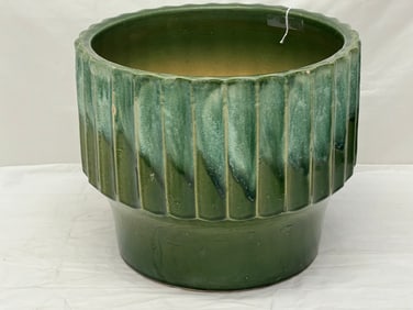 Robinson Ransbottom 1950s Roseville Planter - USA Roseville by Robinson Ransbottom - Ribbed Glazed