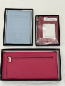 (3)Identity Stronghold RFID Wallets, Pippe Passport Holder - NOS - (2)Identity Stronghold Holders /