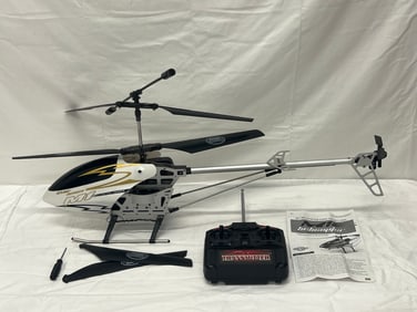 Gyro M1 Metal Series Remote Helicopter - Remote Control, Instructions, Extra Blade (UnTested)