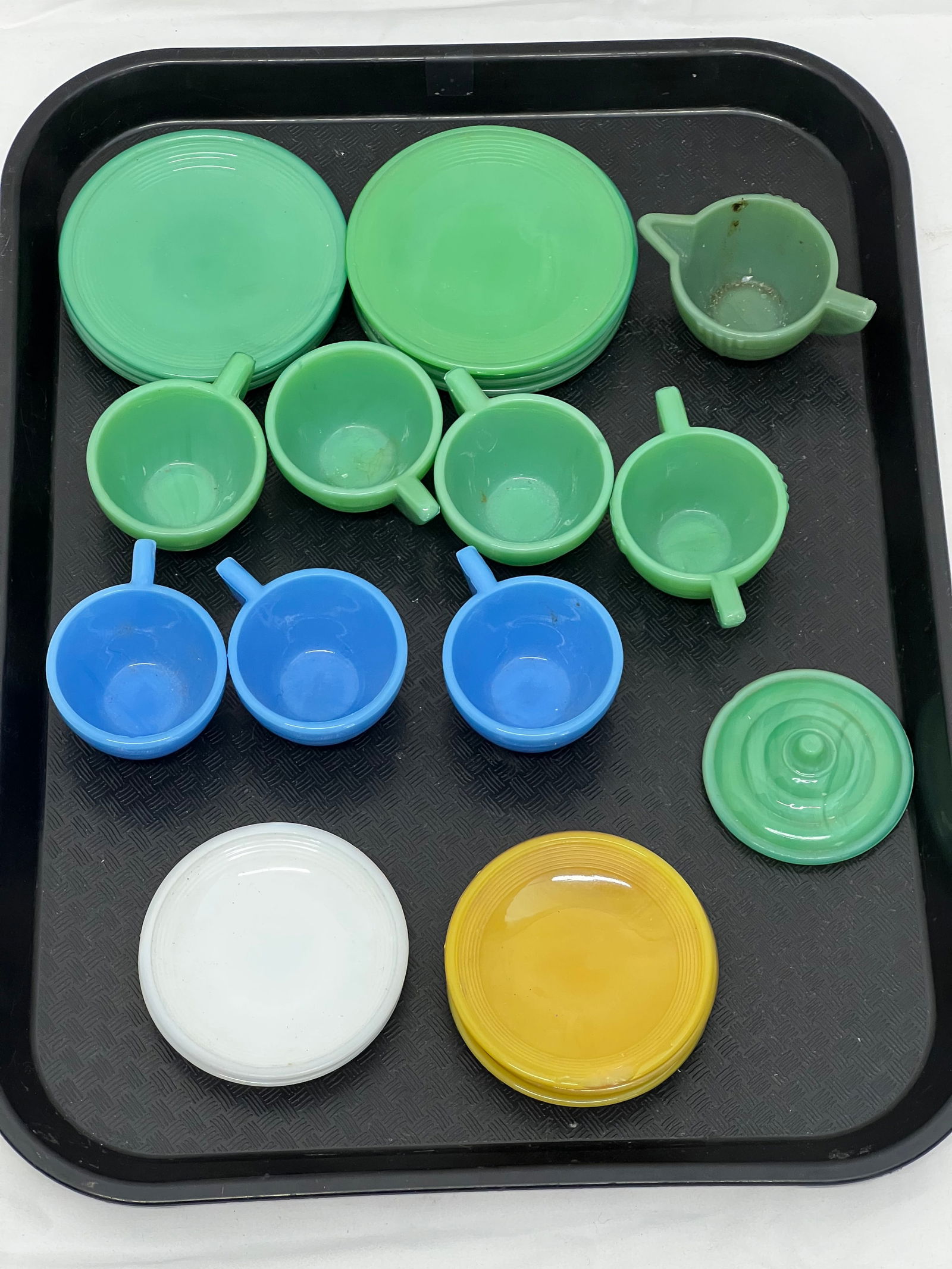 Akro Agate Playtime Childs Dish Set, Asst Colors (1 of 4)