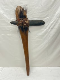 19thC New Guinea Dani Tribe Stone Axe - From Estate of Allan Stone - Dani People West Irian Jayra