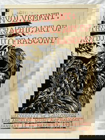 UCLA- Antonio Frasconi Gallery Poster 1988, 24'' x 36''
