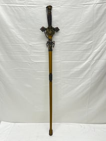 Knights of Pythias Ceremonial Sword 34''L - 26.5''L Blade, 36''L w/ Scabbard