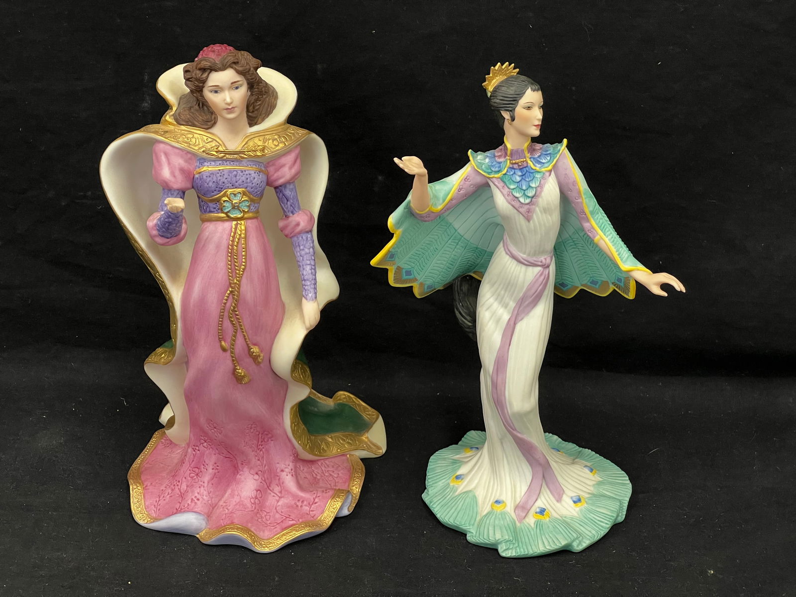 (2)Lenox Legendary Princess Porcelain Figures - Limited Ed #d - (1)Maid of Marian 9.5''T #3895 + (1 of 6)