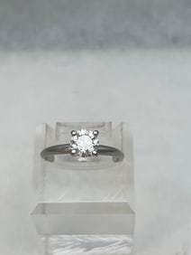 1ct+ Round Diamond Ring in Palladium, 'H', Si2 - Beautiful Diamond, Sz 7, From San Francisco Bay