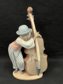 Lladro Jazz Band Bass Player #5834, Original Box