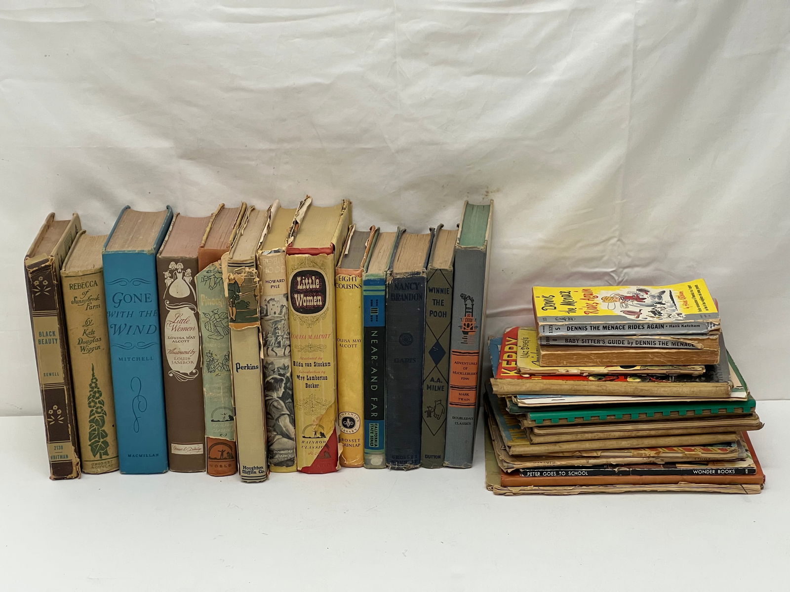 Asst Vintage/ Atq Books, Children, Classics - 1926 Winne The Pooh, 1947 Little Women, 1903 Rebecca (1 of 6)