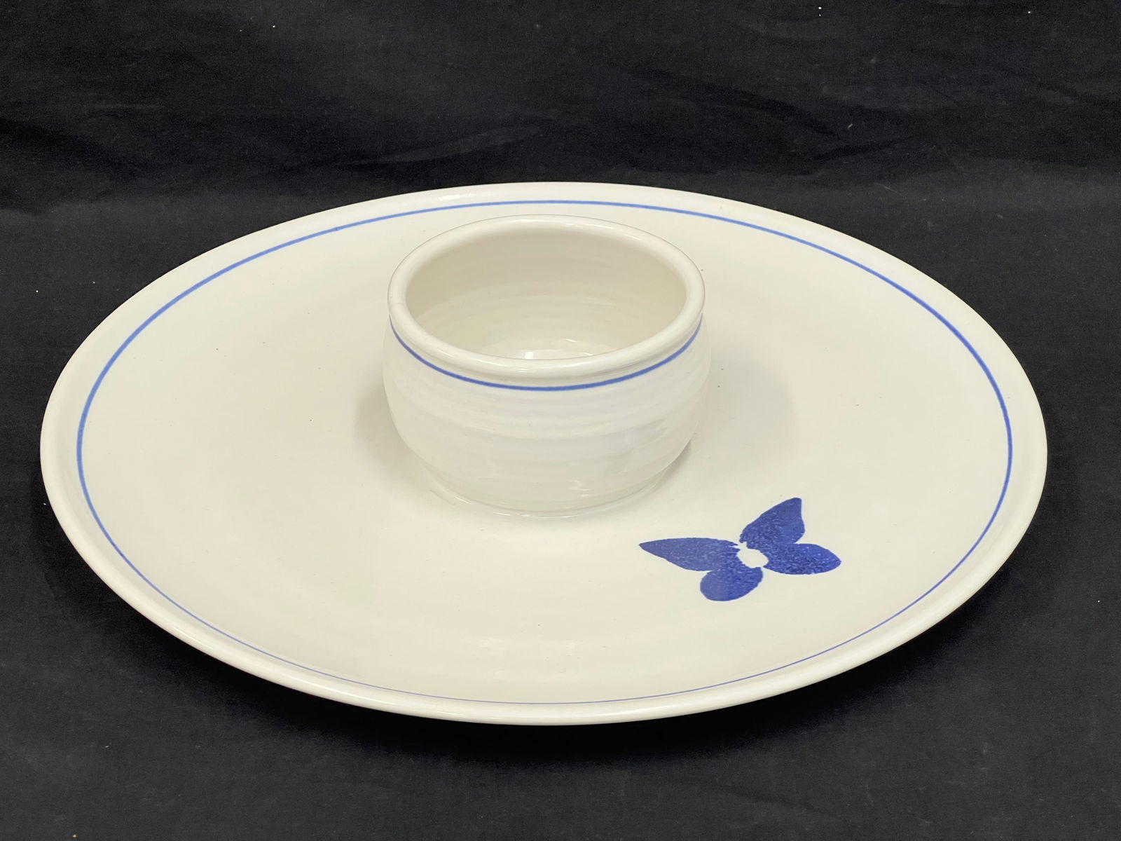 Hawiian Tropical Clay Dip Platter 15.5'' (See Photos, Inspect): Hawiian Tropical Clay Dip Platter 15.5'' (See Photos, Inspect)