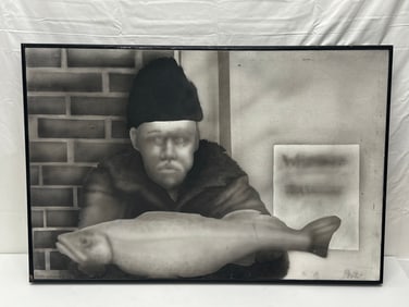 Stewart Smith Original Oil on Canvas - Signed On Back - Framed 21.75'' x 33''