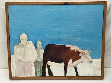 Stewart Smith Original Oil on Canvas, Signed - Framed 24.5'' x 30.75''