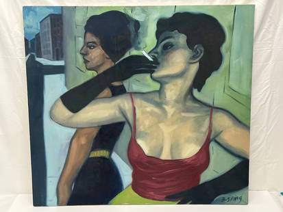 Berndt Savig Signed Original Oil on Canvas 30'' x 33'': Berndt Savig Signed Original Oil on Canvas 30'' x 33''