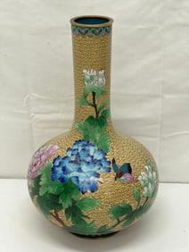 12.5''T Chinese Cloisonne Vase