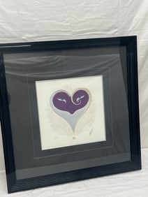 Erte Hand Signed Hearts & Zephyrs - Limited Ed. Serigraph #221 / 300 , Pencil Signed w/ COA,