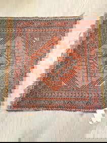 Antique Turkish Handwoven Textile / Rug 34'' x 30.5''