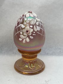 Fenton Limited Signed #d Egg by B.Kazzini, 3.5''T - Signed #d 833 / 2500 Brenda Kazzini