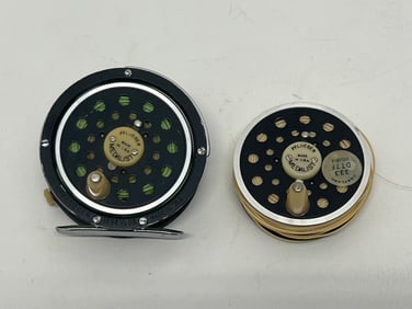 (2)Pflueger Medalist Fly Fishing Reels - #1494 1/2 DA + 333 DT7F Double