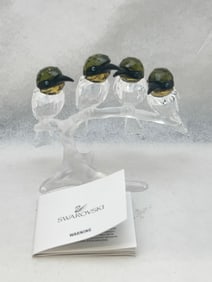 Swarovksi Retired Bee Eaters Hummingbirds in Box - #1048013 w/ Original Box
