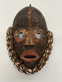 African Dan Mask from Ivory Coast 9'' x 11.5'' - From Prominent Collector Carmel / Monterey CA