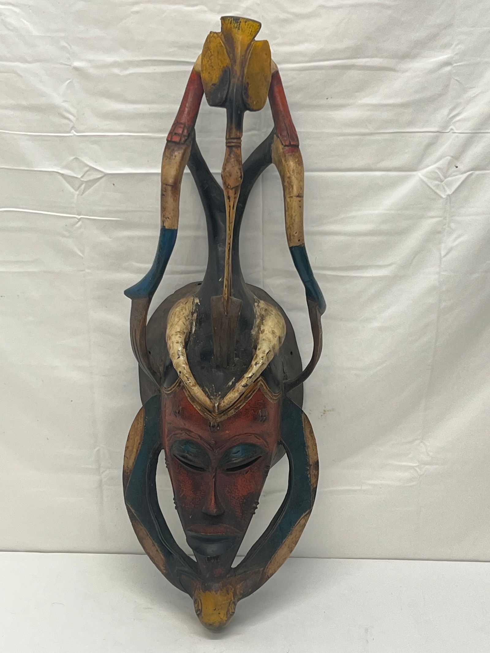 African Guro Mask from Ivory Coast 10'' x 28'' -  From Prominent Carmel / Monterey Collectors Estate (1 of 5)