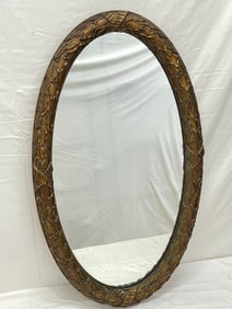 Original Gumps of San Francisco Gilt Oval Mirror - 19.5'' x 34'' (Pick Up or Arrange Own Shipping)