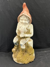 Outdoor Painted Cement Gnome 25''T (Pick Up or Arrange Own Shipping)