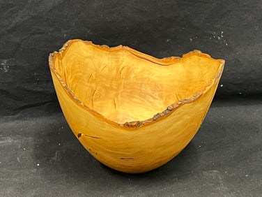 Tripp Carpenter Signed Olive Wood Bowl 7'' x 5''