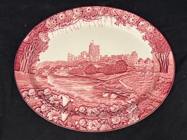 17'' x 21'' English Wood & Sons Pictorial Platter