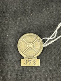 1955 Indianapolis Motor Speedway Garage Pit Access Badge - Garage / Pit Access Badge #372 - Bastian