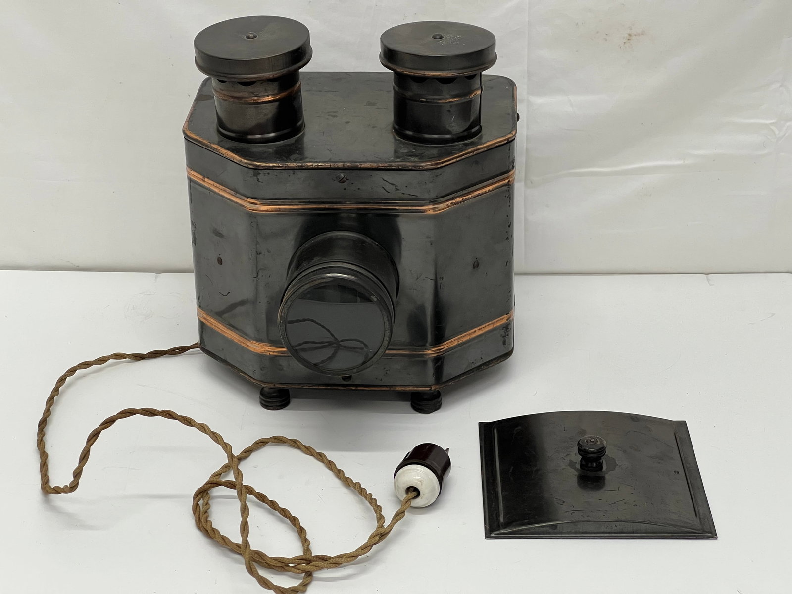Antique HC White Radioptican Postcard Projector - (1 of 6)