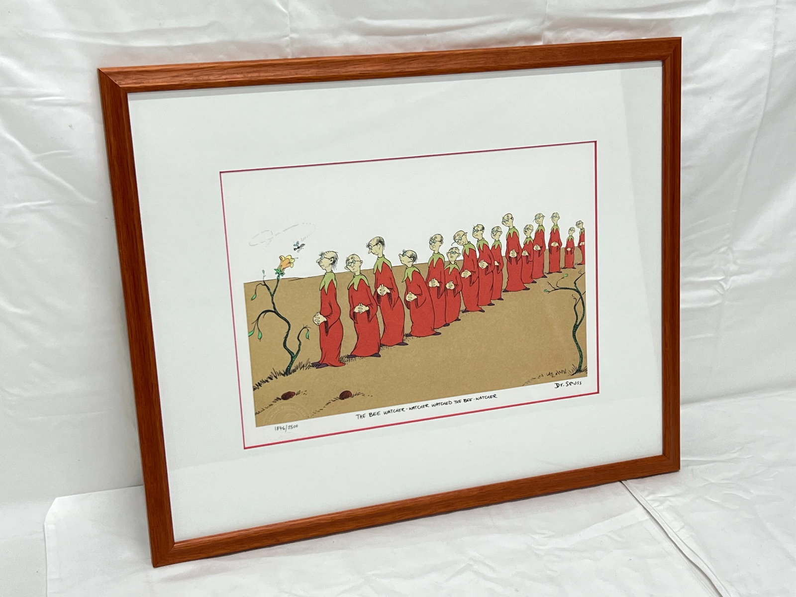 Dr.Seuss Certified #d ''The Bee Watcher'' Lithograph - Limited Ed. #d 1846 / 2500 , Blind Stamped & (1 of 6)