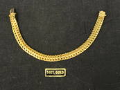 14K Italy Yellow Gold Bracelet 8.88g, 7.5''L x .25'' Wide