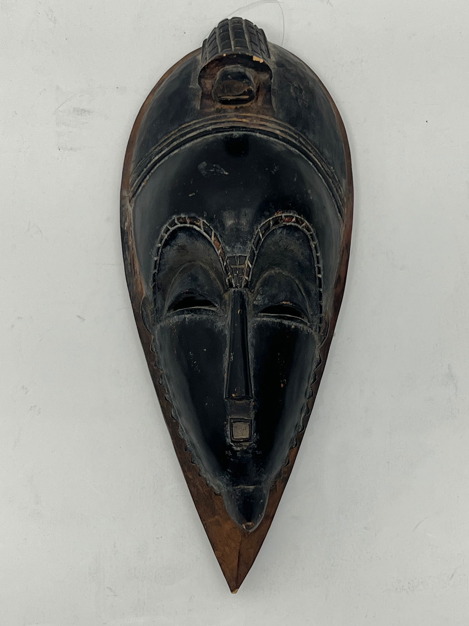 African Guro Mask from Ivory Coast - Carved Wood w/ Turtle Design - From Prominent Collector (1 of 4)