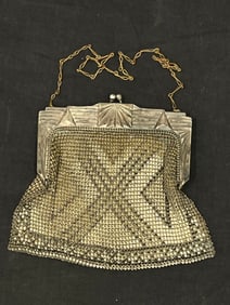 Art Deco Era Mesh Flapper Purse 7'' x 5''