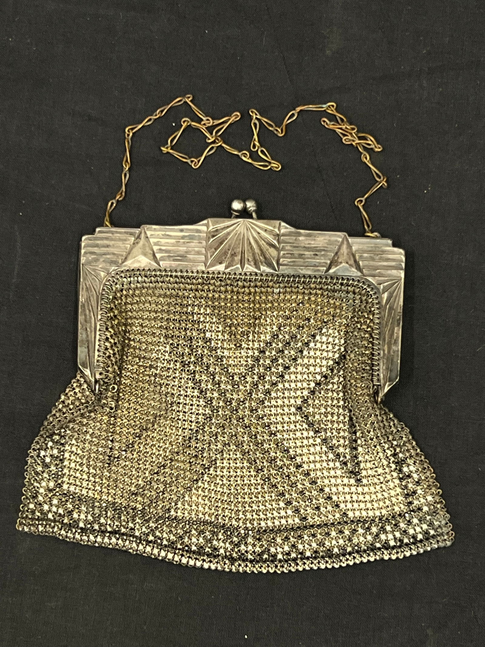 Art Deco Era Mesh Flapper Purse 7'' x 5'' (1 of 3)