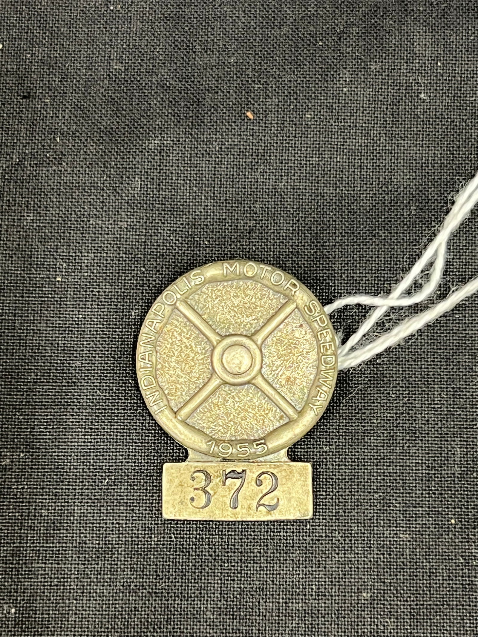 1955 Indianapolis Motor Speedway Garage Pit Access Badge - Garage / Pit Access Badge #372 - Bastian (1 of 3)