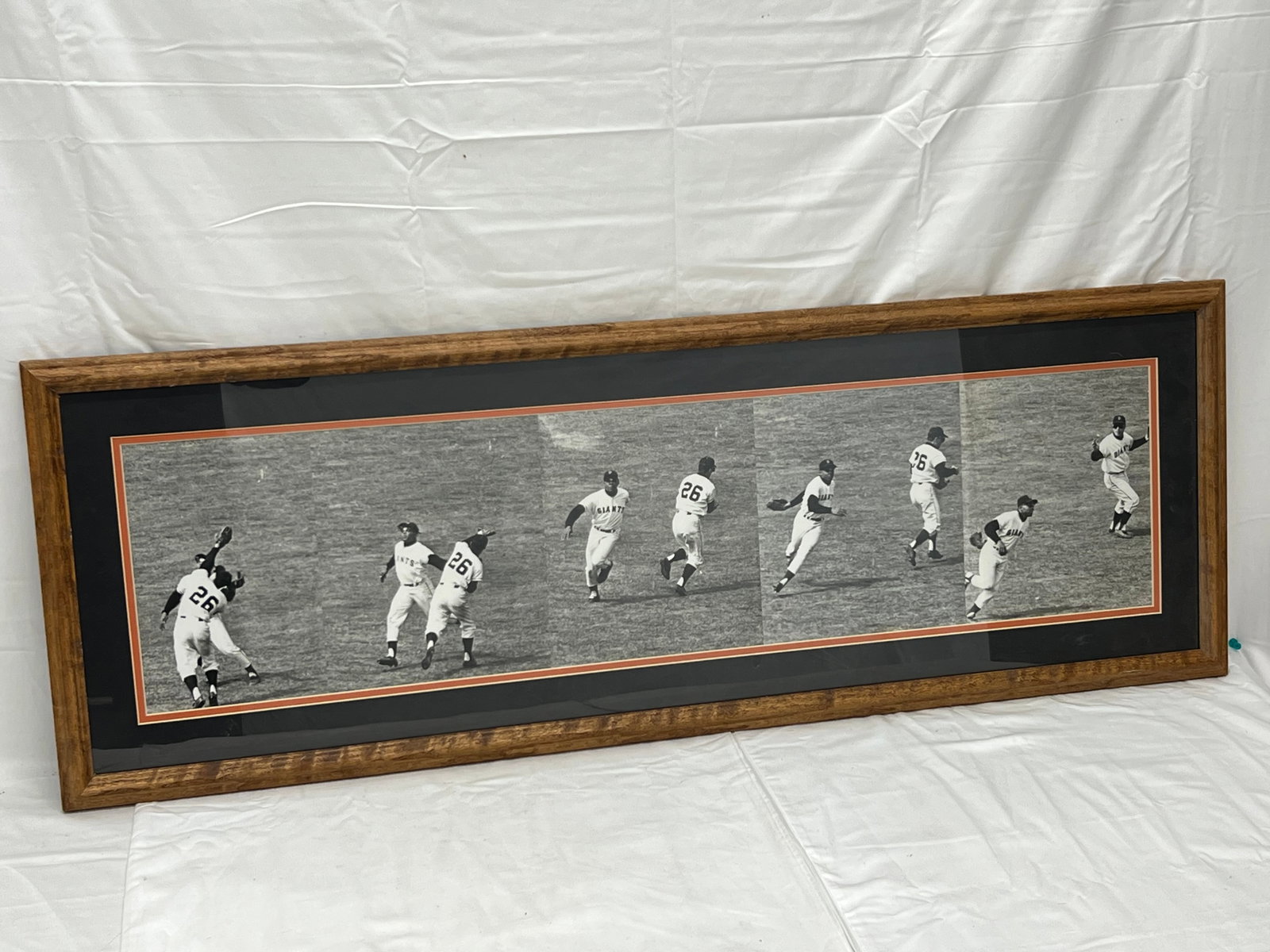 Giants Baseball Willie Mays 5 Photos Framed - Framed 14.5'' x 42'' - From Retired Bay Area Sports: Giants Baseball Willie Mays 5 Photos Framed - Framed 14.5'' x 42'' - From Retired Bay Area Sports Head Sound Engineer