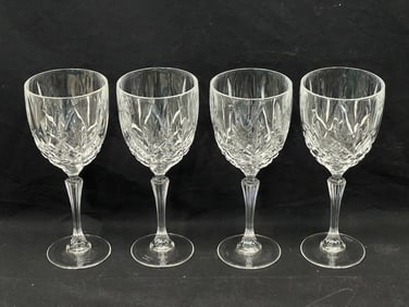 (4)Waterford Marquis Crystal Stemware Wine Glasses - 3.5'' x 8.75''