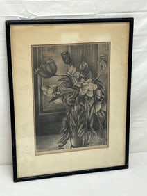 Alexander Knise(1888-1992) Signed Lithograph - Titled ''Eternal Boquet'' , Signed in Pencil from