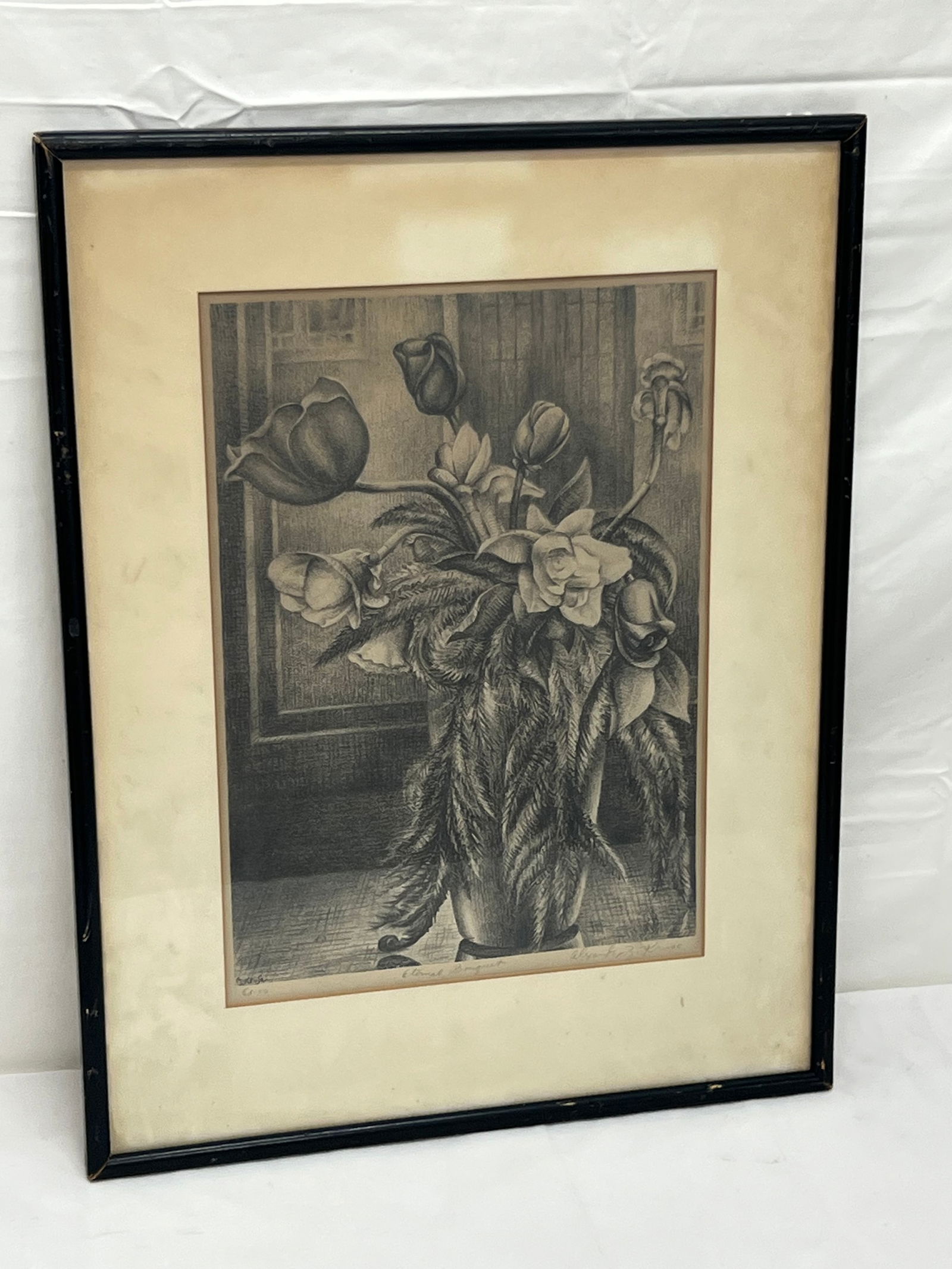Alexander Knise(1888-1992) Signed Lithograph - Titled ''Eternal Boquet'' , Signed in Pencil from (1 of 5)