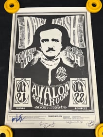 1966 Signed Country Joe Avalon San Francisco Poster by Stanley Mouse - 1966 Mouse Studios (Stanley