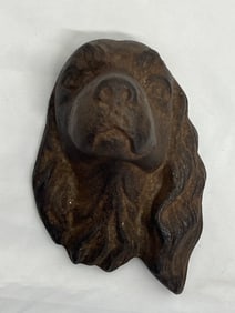 Atq Cast Iron Spaniel Dog Door Stop 4.75'' x 4.5'' x 7''
